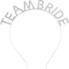 Die Grup  Gümüş Kaplama Kristal Taşlı Team Bride Taç 16X17 cm