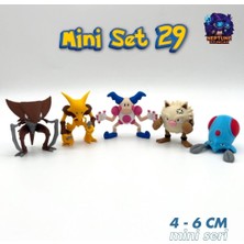 Neptune3D Pokemon Mini Figür Seti 29 (Kabutops, Alakazam, Mr. Mime, Primeape, Tentacool)