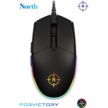 North Combat RGB Kablolu Oyuncu Mouse