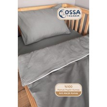 Yasetex Tasarım 100X200 Lastikli Çarşaflı Pamuk Poplin Çocuk ve Genç Nevresim Takımı - 3 Parça Set Lastikli Çarşaflı Set