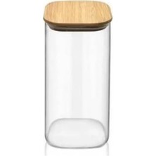 Die Grup Bambu Kapaklı Cam Kavanoz 65X90 ROYALEKS-KVN31