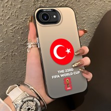 HONTINGA iPhone 17E ile Uyumlu Kılıfı Silikon Kenar Sert Arka Düşüme Önleyici Basitlik Anti Düşme Kamera Korumali 2026 Fifa Dünya Kupası Desen Telefon Kılıfı K1-1149