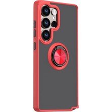 Eco Port Samsung Galaxy S26 Ultra Montreal Yüzüklü Silikon Kapak - Kırmızı