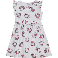 Hello Kitty 6-9 Yaş Elbise - Kırık Beyaz