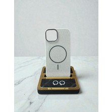 Mus10 Iphone 13 Lens Koruma Hediyeli Simli Magsafe Özellikli Kılıf