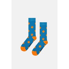 Happy Socks - Basketbol Temalı Pamuklu Çorap