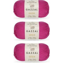 Gazzal Giza 50 Gr. Merserize Pamuk Amigurumi Ipi 3 Adet 2469