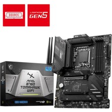 Bezos Msı Mag B760 Tomahawk Wıfı Ddr5 5400MHZ 1xhdmı 1xdp 3xm.2 USB 3.2 Atx 1700P (12. / 13. ve 14. Nesil Işlemci Uyumlu)