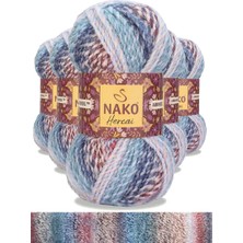 Die Grup 5 Adet Hercai Ebruli Hırka Kazak Atkı Bere El Örgü Ipi Yünü 28132