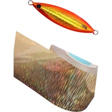 S.F. Jig Sıcak Baskı Hologram Folyosu 4cm*1 Metre - Desenli Balıkçılık Malzemeleri - Yapay Yem Baskısı