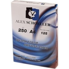 Alex Schoeller A4 Fotokopi Kağıdı 250 gr 125'li Yüksek Kalite Ofis ve Ev Kullanımı İçin