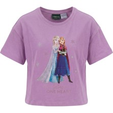 Slipstop Lisanslı Ürünler 6m Gl Frozen-2 Mor Çocuk Tshirt
