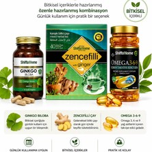 Çare Burada Çareburada Zihin Seti |  Ginkgo Biloba 60 Kapsül & Zencefilli Çay 40 Poşet & Omega 3-6-9 Softjel