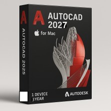 Autodesk AutoCAD 2027  (Mac) - 1 Mac 3 Yıl Full Sürüm