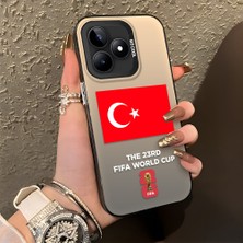 HONTINGA Realme Note 50 ile Uyumlu Kılıfı Silikon Kenar Sert Arka Düşüme Önleyici Basitlik Anti Düşme Kamera Korumali 2026 Fifa World Cup Desen Telefon Kılıfı K1-1148