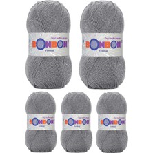 Die Grup 5 Adet Festival Simli Örgü Ipi Yünü Renk NO:233