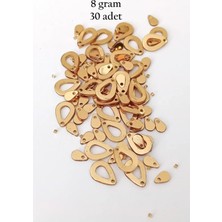 Die Grup Oya Abiye Bileklik Kolye Pleksi Metalik Plastik Pul Altın Renk 8 Gram 30 Adet - BNC496