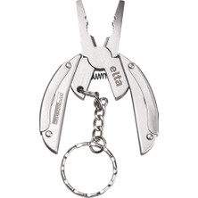 İzeltaş Izeltaş Elta Multi Tool Mini 7 Fonksiyonlu Katlanır Çok Amaçlı Pense El Aleti Paslanmaz Çelik 75 mm