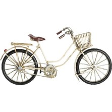 Elwes Metal Bisiklet Sepetli Dekoratif Hediyelik