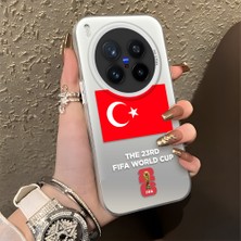 HONTINGA Vivo X300 Pro ile Uyumlu Kılıfı Silikon Kenar Sert Arka Düşüme Önleyici Basitlik Anti Düşme Kamera Korumali 2026 Fifa World Cup Desen Telefon Kılıfı K1-1148