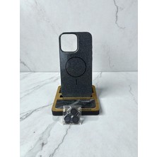 Mus10 IPHONE 15 Pro Max Lens Koruma Hediyeli Simli Magsafe Özellikli Kılıf