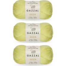 Gazzal Giza 50 Gr. Merserize Pamuk Amigurumi Ipi 3 Adet 2459