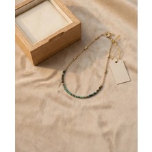 Lumiaaura Altın Kaplama Pırıltılı Afrika Turkuazı Taşlı Choker
