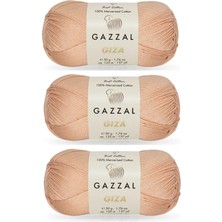 Gazzal Giza 50 Gr. Merserize Pamuk Amigurumi Ipi 3 Adet 2453