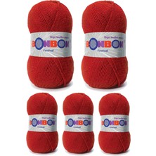 Die Grup 5 Adet Festival Simli Örgü Ipi Yünü Renk NO:237