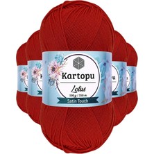 Die Grup 5 Adet Lotus Bikini Büstiyer Bluz Örgü Ipi  K101 Nar Çiçeği