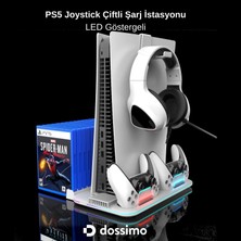 Dossimo Ps5/slim/pro Soğutucu Ledli Stand ve Joystick Şarj Istasyonu