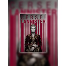 Tugo A4 Boyutunda Metal Cersei Lannister Tablosu