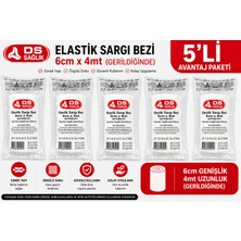 Ds Sağlık Elastik Sargı Bezi 6 cm * 4 mt 5 Adet