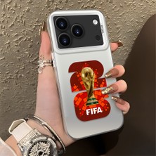 HONTINGA iPhone 17 Pro ile Uyumlu Kılıfı Silikon Kenar Sert Arka Düşüme Önleyici Basitlik Anti Düşme Kamera Korumali 2026 Fifa World Cup Desen Telefon Kılıfı K1-1158
