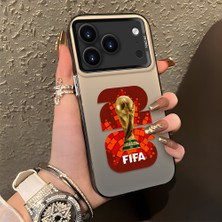 HONTINGA iPhone 17 Pro ile Uyumlu Kılıfı Silikon Kenar Sert Arka Düşüme Önleyici Basitlik Anti Düşme Kamera Korumali 2026 Fifa World Cup Desen Telefon Kılıfı K1-1158