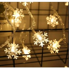 Elwes Kar Tanesi 5m 28 LED Gün Işığı Kar Tanesi:4cm