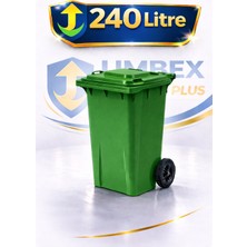 PremiumPort A+ Isıya Dayanıklı 240 Litre Plastik Çöp Konteyneri