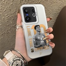 HONTINGA Vivo X200 Fe ile Uyumlu Kılıfı Silikon Kenar Sert Arka Düşüme Önleyici Basitlik Anti Düşme Kamera Korumali Lamine Yamal Desen Telefon Kılıfı K1-1157