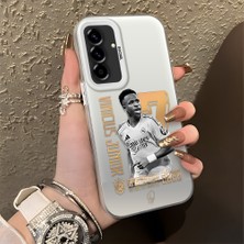 HONTINGA Samsung Galaxy A56 ile Uyumlu Kılıfı Silikon Kenar Sert Arka Düşüme Önleyici Basitlik Anti Düşme Kamera Korumali Vinícius Desen Telefon Kılıfı K1-1151
