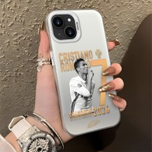 HONTINGA iPhone 13 Mini ile Uyumlu Kılıfı Silikon Kenar Sert Arka Düşüme Önleyici Basitlik Anti Düşme Kamera Korumali Cristiano Ronaldo Desen Telefon Kılıfı K1-1153