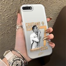 HONTINGA iPhone 7 Plus ile Uyumlu Kılıfı Silikon Kenar Sert Arka Düşüme Önleyici Basitlik Anti Düşme Kamera Korumali Cristiano Ronaldo Desen Telefon Kılıfı K1-1153