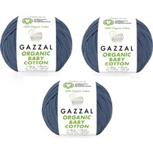Gazzal Organic Baby Cotton Amigurumi Ipi 50 Gr. 3 Adet 434