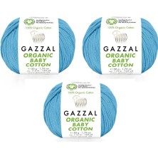 Gazzal Organic Baby Cotton Amigurumi Ipi 50 Gr. 3 Adet 424