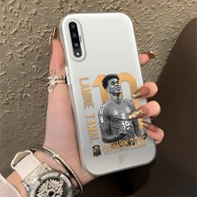 HONTINGA Samsung Galaxy A30S ile Uyumlu Kılıfı Silikon Kenar Sert Arka Düşüme Önleyici Basitlik Anti Düşme Kamera Korumali Lamine Yamal Desen Telefon Kılıfı K1-1157
