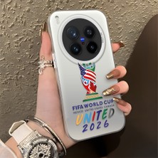 HONTINGA Vivo X300 Pro ile Uyumlu Kılıfı Silikon Kenar Sert Arka Düşüme Önleyici Basitlik Anti Düşme Kamera Korumali 2026 Fifa Dünya Kupası Desen Telefon Kılıfı K1-1159