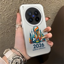 HONTINGA Vivo X300 Pro ile Uyumlu Kılıfı Silikon Kenar Sert Arka Düşüme Önleyici Basitlik Anti Düşme Kamera Korumali 2026 Fifa World Cup Desen Telefon Kılıfı K1-1160