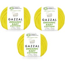 Gazzal Organic Baby Cotton Amigurumi Ipi 50 Gr. 3 Adet 420