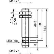 Pepperl+Fuchs NBB4-12GM50-E2-V1 - 326161-0001 - Pepperl-Fuchs