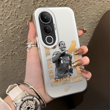 HONTINGA Vivo V50 Lite ile Uyumlu Kılıfı Silikon Kenar Sert Arka Düşüme Önleyici Basitlik Anti Düşme Kamera Korumali Van Dijk Desen Telefon Kılıfı K1-1152