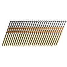 Mabeyn B&c Eagle A312X131HD/22 Yuvarlak Başlı 3-1/2-Inç X.131 x 22 Derece Daldırma Galvanizli Pürüzsüz Şaft Plastik Sıralı Çerçeveleme Çivileri (Kutu Başına 500)